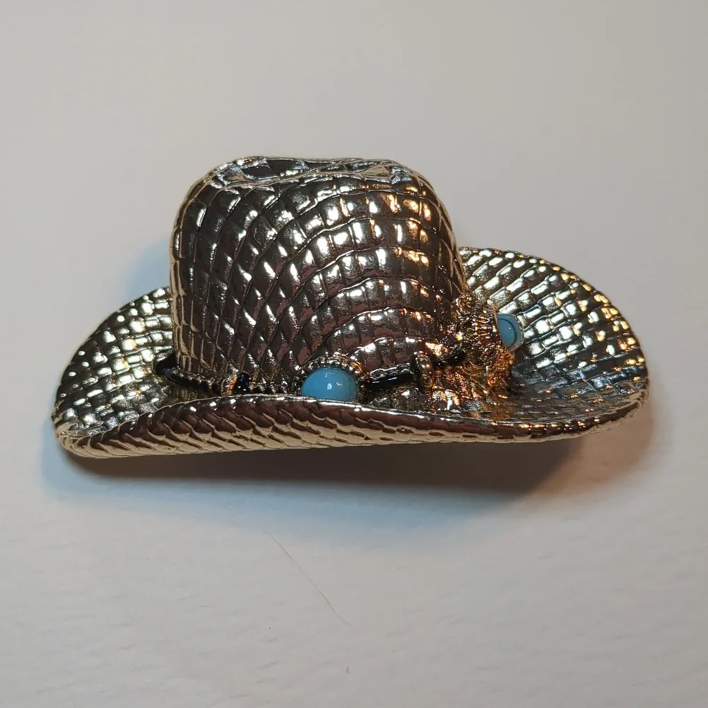 Napier Cowboy Hat Brooch - Picture 2 of 8